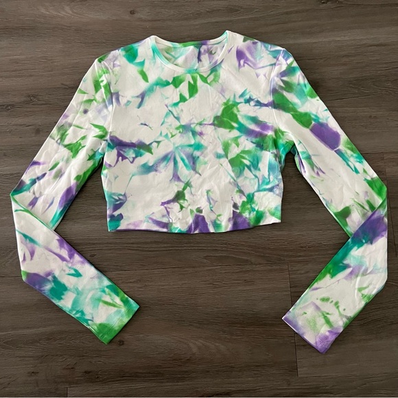 Shein Tie Dye Crop Top - Picture 1 of 5